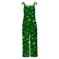 thumbnail image 4 of BiZtdJrK Ofertas Flash, Wide Leg Linen Jumpsuits for Women St Patricks Day Outfits Funny Graphic Spaghetti Strap Rompers One Piece Pants with Pockets Green XXXXL, 4 of 6