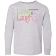 thumbnail image 3 of Inktastic Live, Laugh, Love Long Sleeve Youth T-Shirt, 3 of 5