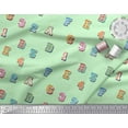 thumbnail image 3 of Soimoi Cotton Jersey Fabric Numbers & Alphabets Text Print Fabric by Yard 58 Inch Wide, 3 of 4