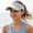 White, variant on Unisex Lightweight Stretch Sun Visor Hat Portable Breathable Outdoor Cap for Running Tennis Golf Sports(Black,One Size)