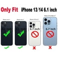 thumbnail image 2 of Funda Qokey para iPhone 14/13 de 6.1 pulgadas, diseño floral rosa, 2 of 8