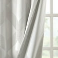 thumbnail image 3 of Blackout Curtain for Bedroom Living Room, Knitted Jacquard  Window Curtain Panel with Metal Silver Grommet for 1.25 Inches Rod In Diameter, 95.00''x50.00''x0.13'', Ivory, 3 of 7