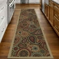 thumbnail image 2 of Ottomanson Non-Slip Hallway Runner Rug 1'10" x 7' Perfect for High Traffic Areas, Beige Paisley, 2 of 14