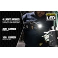 thumbnail image 2 of Southwire SL20RSW 200-Lumen Rechargeable Folding LED Handheld Flood Light, 360° Pivoting Head, 4 Light Modes, Magnetic Base and Hanging Hook, Includes a Carry Case with Belt Clip, 1M Drop Tested, 2 of 3