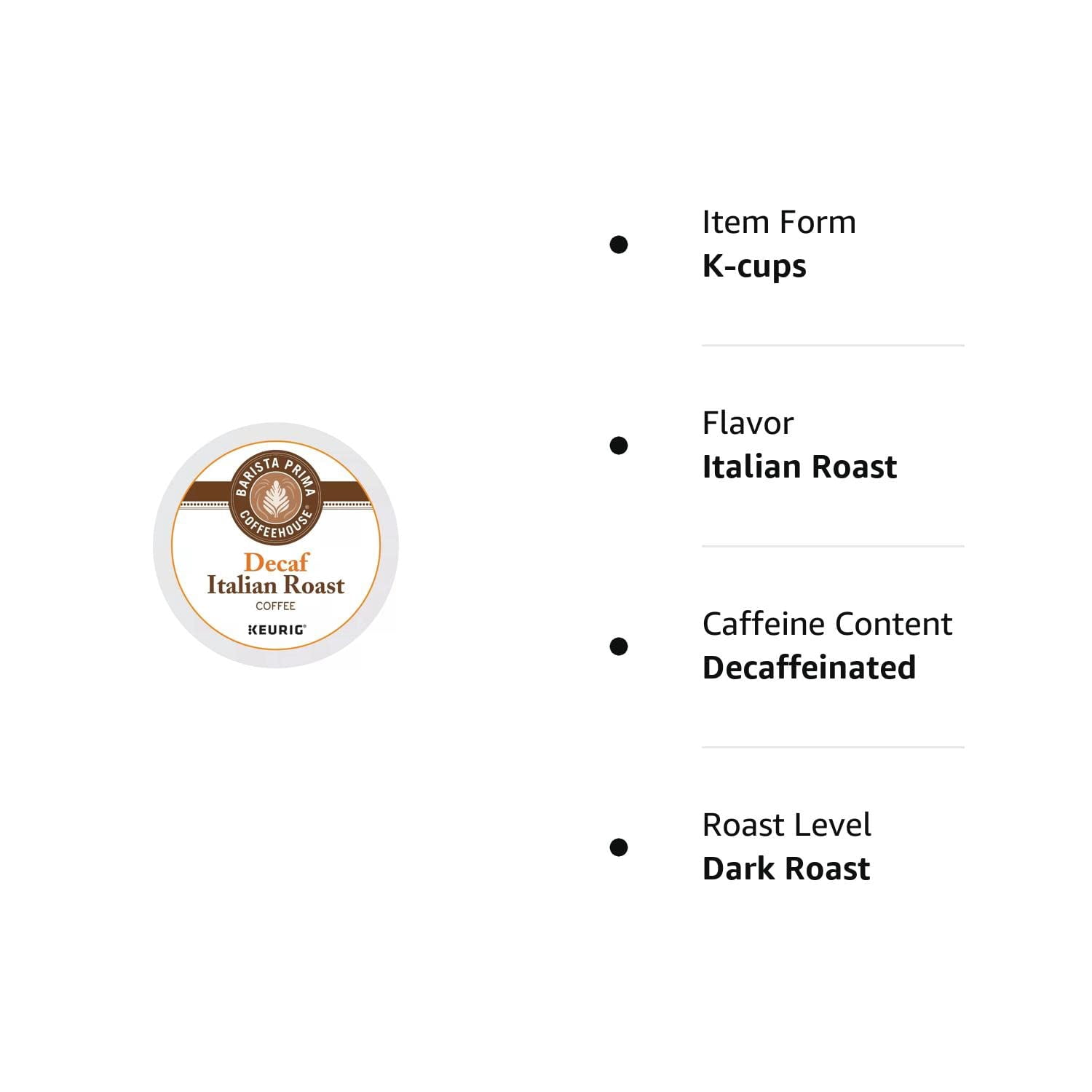 Keurig Barista Prima Coffeehouse Decaf Italian Roast Coffee K-cups (48-count)