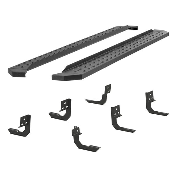 ARIES 2055536 RidgeStep Black Steel 6-1/2 x 91-Inch Truck Running Boards, Select Dodge, Ram 1500, 2500, 3500 Fits select: 2023 RAM 2500 BIG HORN