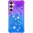 thumbnail image 3 of Compatible with Samsung Galaxy S24 Plus Cute Case Glitter Gradient Quicksand Case Luxury Bling Sparkle Colorful Phone Cover Women Girls Girly Slim Soft TPU Liquid Case, Blue Purple, 3 of 15