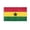 3x5 ft Polyester Flag, variant on AGAS Ghana Flag 4x6 inch - 11" Plastic Pole 100% Polyester Stitched Edges Ghananian National Mini Flag on a Stick