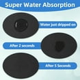 thumbnail image 5 of Faucet Mat for Kitchen Sink Protectors, 24 Inch Long Kitchen Sink Splash Guard Behind Faucet, Cuttable Bathroom Water Splash Guard with Super Absorbent Diatomite Fast Drying, Black, 5 of 16