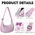 thumbnail image 2 of Nylon Tote Bag for Women – Water-Resistant, Stylish & Comfortable, Cute Butterfly Print, Artistic Aesthetic Tropical Theme, 2 of 5