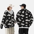 thumbnail image 4 of Fotbe Swan And Dragonflies Chaqueta con Protección Solar UPF 50+ para Hombre y Mujer, Camisa con Capucha y Bolsillos-Small, 4 of 7