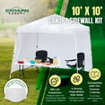 thumbnail image 2 of Caravan Canopy V-Series 10 x 10 Foot Tent Sidewalls, White (Sidewalls Only), 2 of 10
