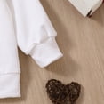 thumbnail image 5 of Girls Shirts Valentine's Day Long Sleeve Letter Heart Print Pullover Top Girls Tops White, 5 of 7