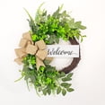 thumbnail image 1 of Welcome To The Simulated Rattan Wreath Of The Huahuan Farmhouses The Front Door Is Filled With Daily Seasonals Simulated Flower Wreaths, 1 of 8