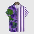 thumbnail image 2 of YUHAOTIN Male Beach Outfits for Men 2024 Vacation Mens Shirt Casual Loose Short Sleeved Beach Shirt Easter Hawaii Shirts for Men Mens Short Sleeve Button Down Shirts Slim Fit, 2 of 6