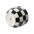 thumbnail image 4 of Mainstays Lennon 6" x 6" x 4.5" Round Black Checkered Ceramic Planter, 4 of 8