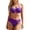 C-Purple302, variant on DHFJKG Two Piece Swimsuits Women Bikini Set Side Tie Halter Top High Waist Briefs Bottoms Leopard Print Summer Stylish Beachwear