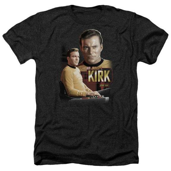 Star Trek - Captain Kirk - Heather Short Sleeve Shirt - Large