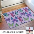 thumbnail image 3 of Purple Butterfly Colorful Pattern Door Rugs,Washable Non Slip Door Mats Indoor,Decorative Door Mats,Entry Mat Indoor for Entrance,Bedroom,Kitchen,Bathroom,16"x24", 3 of 6