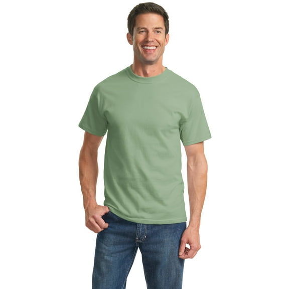 Port & Company PC61 Mens Essential Tees, Stonewashed Green - Medium
