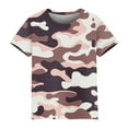 thumbnail image 5 of ADSSDQ Blouses For Women Business Casual Dressy Tops Short Sleeve Funny Shirts Athletic O-Neck Camouflage Tee Shirt Spring Bohemian Clothes Pink L, 5 of 5