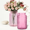 thumbnail image 2 of Yongwei Glass Flower Vase Decorative Jar Floral Holder for Tabletop Hydroponics, 2 of 10