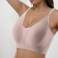 thumbnail image 2 of Gibobby Comfortable Seamless Full Coverage Bra for Women Wireless Bras with Soft Support Regular and Plus Size[Pink,XXL], 2 of 5