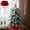 A653 Usloyux under 5$, variant on Usloyux Under $5 Christmas Tree Collar, Velvet White Tree Skirt with Red Bow Decoration, 23.6 Inch Diameter Base Cover for Xmas Tree, Festive Seasonal Display for Living Room Decor
