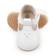 thumbnail image 4 of Yoyauz Baby Girl Mary Jane Shoes Anti Slip Rubber Sole Ballet Slippers Princess Dress Wedding Shoes Newborn Kids Shoes Toddler Shoes（0-12 Month）, 4 of 11
