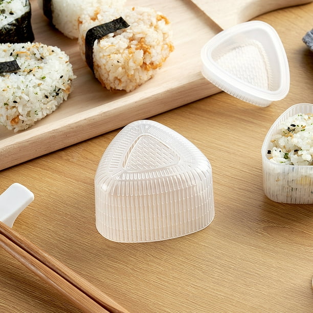 2 pièces Forme (grand) pour Onigiri japonais Maker Boulettes de riz Triangle  triangulaire Moule à sushi Moule à riz Nigiri Nori 