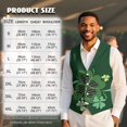 thumbnail image 7 of Yuyamidu Green Leaf Men's Suit Vest Size 4XL St. Patrick's Day Waistcoat Casual Slim Fit Suit Vest Business Formal Dress Waistcoat Soft Vests for Suit or Tuxedo, 7 of 7