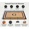 thumbnail image 4 of A1HC Natural Coir and Rubber Monogrammed Door Mat, 24x48 in, Thick Durable Thin Profile Welcome Mat for Front Porch & Entryway, 4 of 7