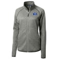 thumbnail image 2 of Women's Cutter & Buck Heather Gray Air Force Falcons Mainsail Sweater-Knit Full-Zip Jacket, 2 of 3
