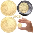 thumbnail image 4 of Regalo Coleccionable Monedas Conmemorativas Chapadas en Oro 12 Constelaciones (Leo), 4 of 8