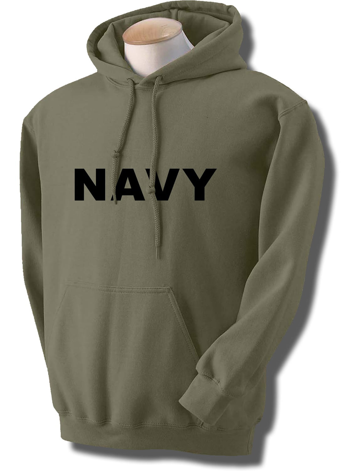 NAVY Hooded Sweatshirt in Military Green - Walmart.com