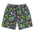 thumbnail image 2 of Honeii's Watercolor Cactuses Print Men's Casual Shorts with Drawstring，Swim Trunks Quick Dry Beach Shorts, 2 of 5