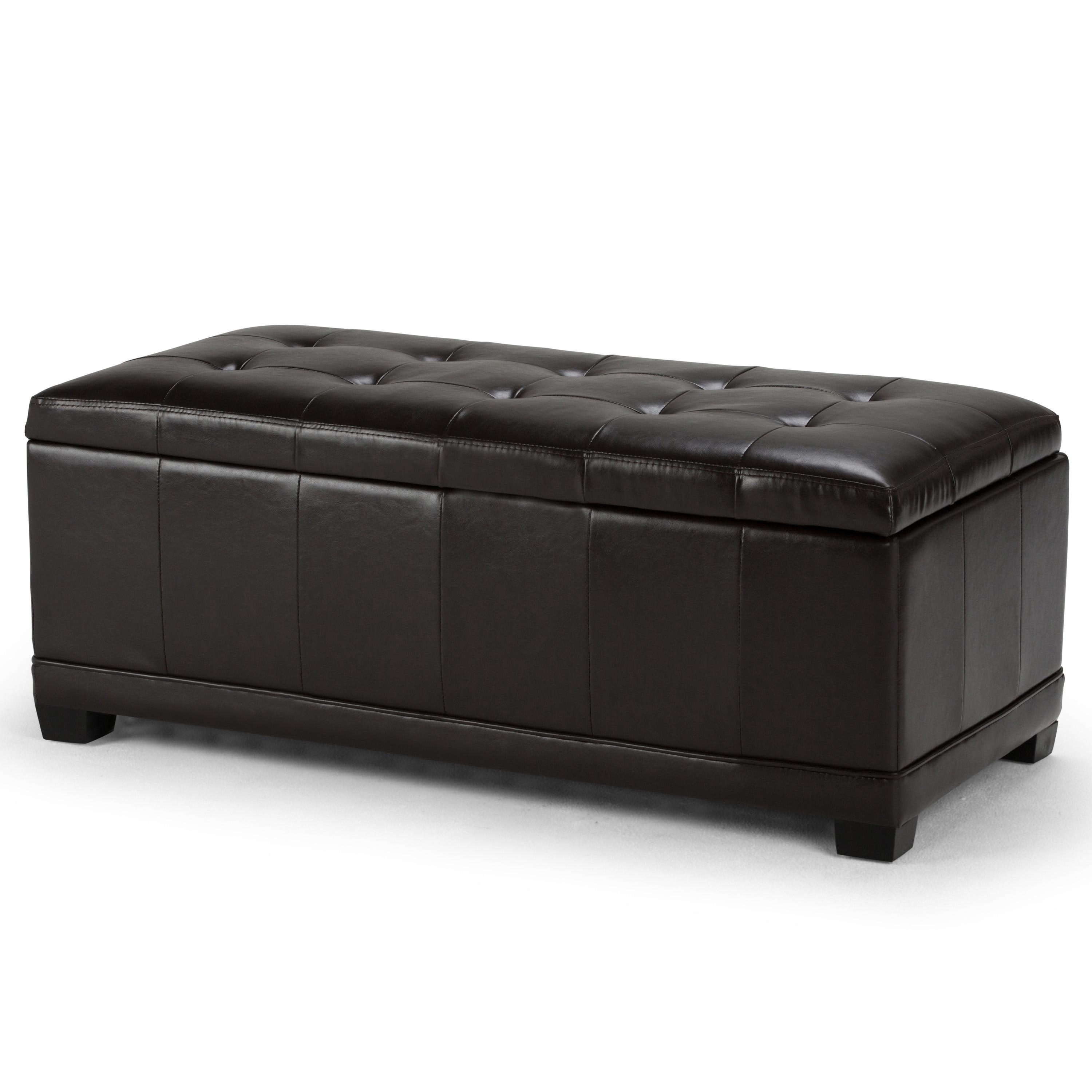 brooklyn tufted storage ottoman