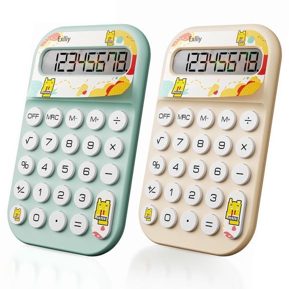 Calculadora Exlliy para Niños de Escritorio Mini LCD de 8 Dígitos