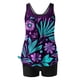 thumbnail image 4 of Traje de baño de dos piezas para mujer, trajes de baño para mujer, traje de baño de dos piezas con espalda de tirantes y estampado conservador para mujer, vestido de baño para mujer, 4 of 6