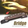 thumbnail image 2 of Adjustable Rosewood Bridge Repair Part Accessory for 6 String Jazz Guitar, 2 of 12