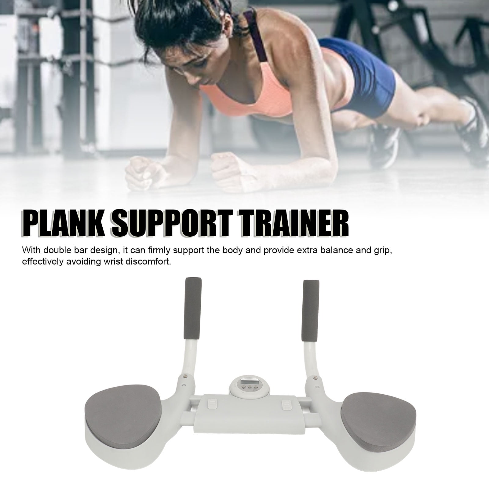 Plank Fitness Trainer Plank Support Trainer Home Elbow Pads Anti Slip Sweat Absorbent With Timer Flat Support Exerciser For Push Up Abdominal Exercise Walmart