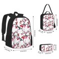 thumbnail image 2 of Disketp Cherry Blossoms Large Capacity Backpack Lunch Bag Pencil Case Combination 3 Piece Set for Student, 2 of 7