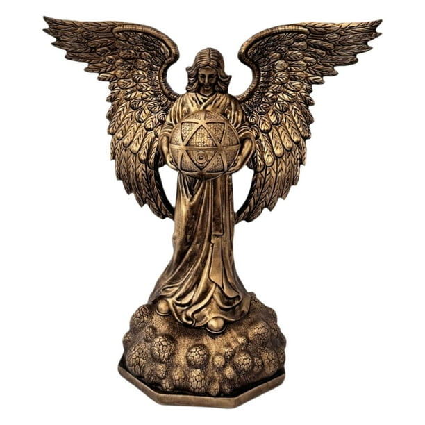 Figura de ángel de resina, adorno coleccionable para centros de mesa. L