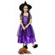 thumbnail image 1 of Disfraz de bruja para niñas, disfraz clásico de Halloween con sombrero en color morado, talla 3-4 años, 1 of 3