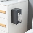 thumbnail image 7 of Lloopyting Tissue box cover Kleenex cube covers Bathroom cube tissue holder Multi-function Desktop Tray Wall-mounted Bathroom Paper Towel Storage Box, 7 of 7