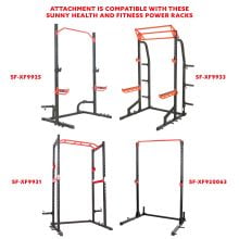 Sunny Health & Fitness Lat Pull Down Attachment Pulley System for Power Rack, Home Gym Station Exercise Equipment, SF-XF9927