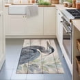 thumbnail image 4 of Grey Heron Area Rugs 2x3ft Green Leafy Branches Wooden Grain Rustic Farmhouse Floor Rug&nbsp;Non Slip Low Pile Ultra Soft Throw Carpet for Entryway Indoor Entrance Kitchen Bathroom, 4 of 9