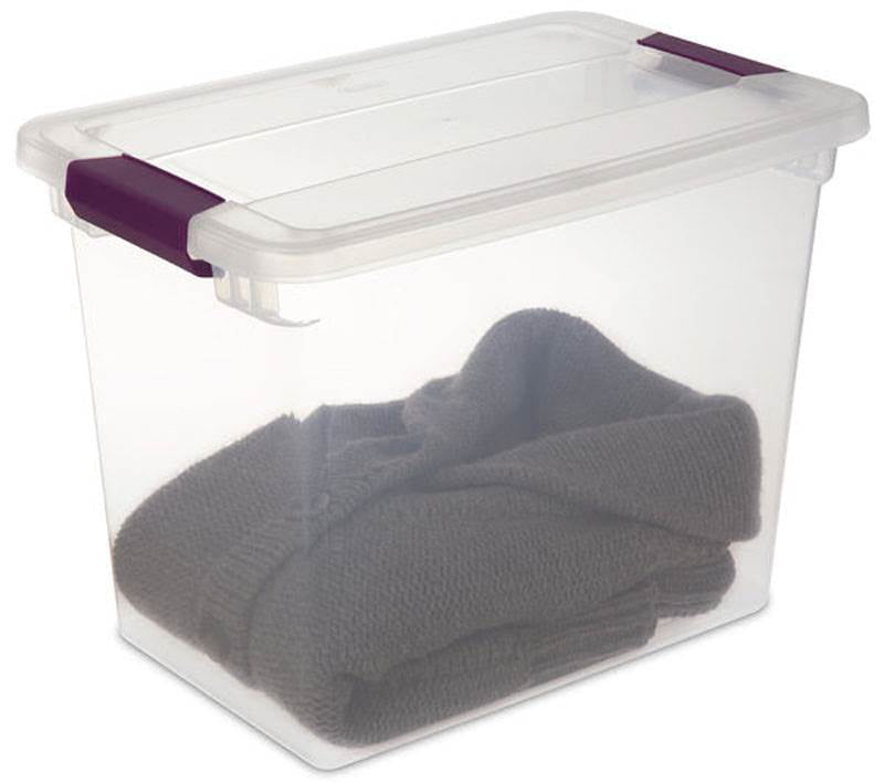 sterilite clearview tote with latch