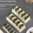 thumbnail image 2 of Ensemble de Moules à Sushi Carrés Blancs 3 Pcs / Plastique Durable de Qualité Exportative / Design Moderne Simple / Facile à Utiliser pour Cuisines et Professionnels à Domicile / Outils de Fabrication de Sushi Abordables (44259), 2 of 6