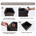 thumbnail image 6 of PURELY- Plastic Garden Bed Planter Kit For Vegetables Flower Herbs Grow Brown Outdoor, 6 of 6